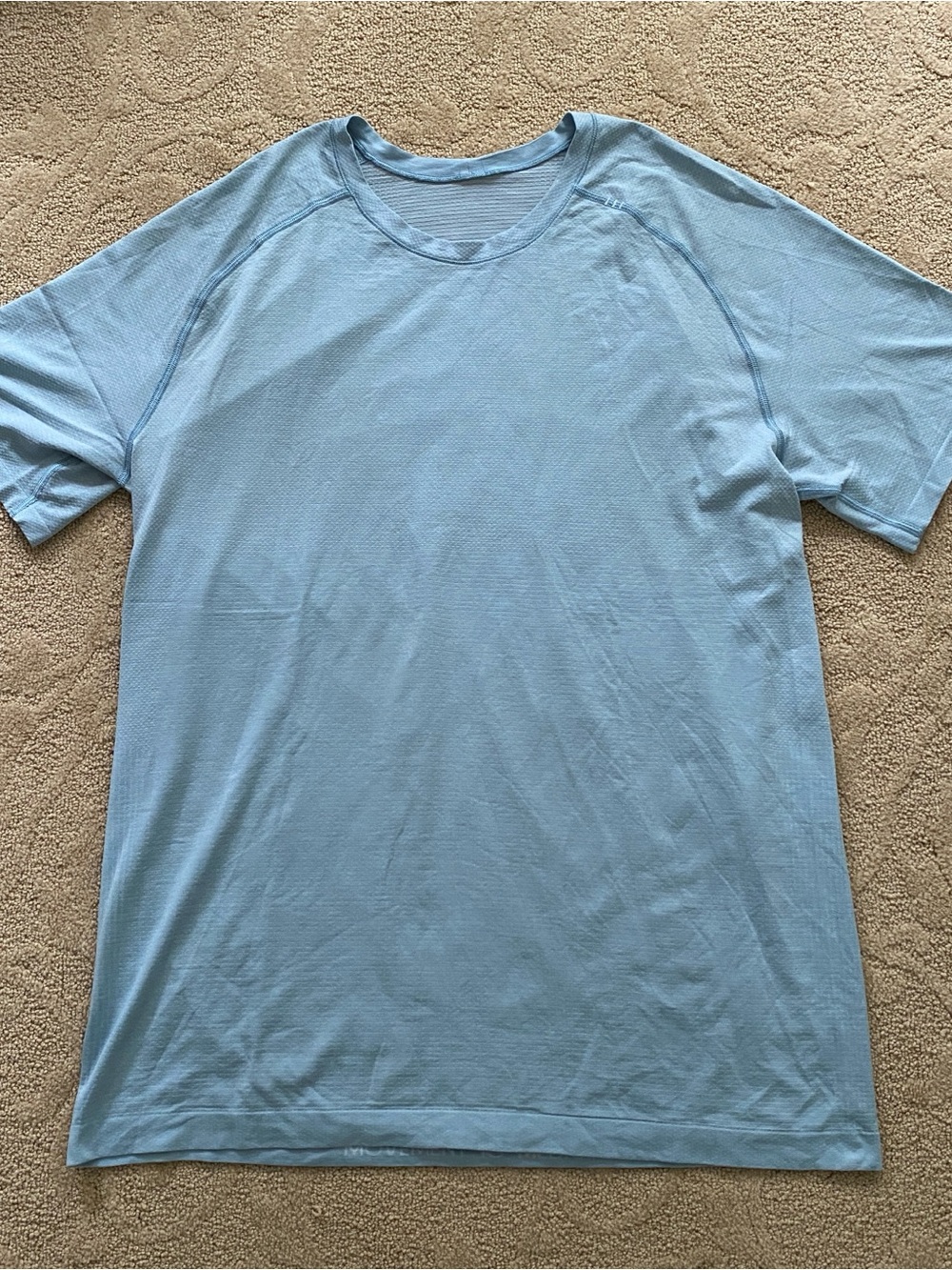 Lululemon Metal Vent Tech Short Sleeve T-Shirt Light Blue Size XL Mesh Stretch